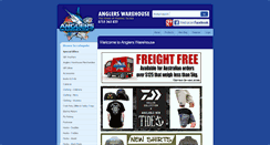 Desktop Screenshot of anglerswarehouse.com.au
